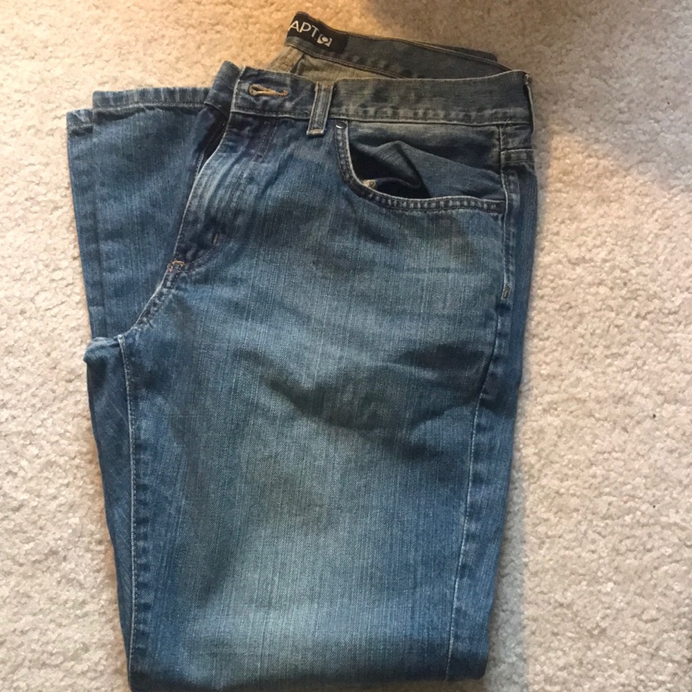 APT 9 Relaxed Fit Blue Jeans